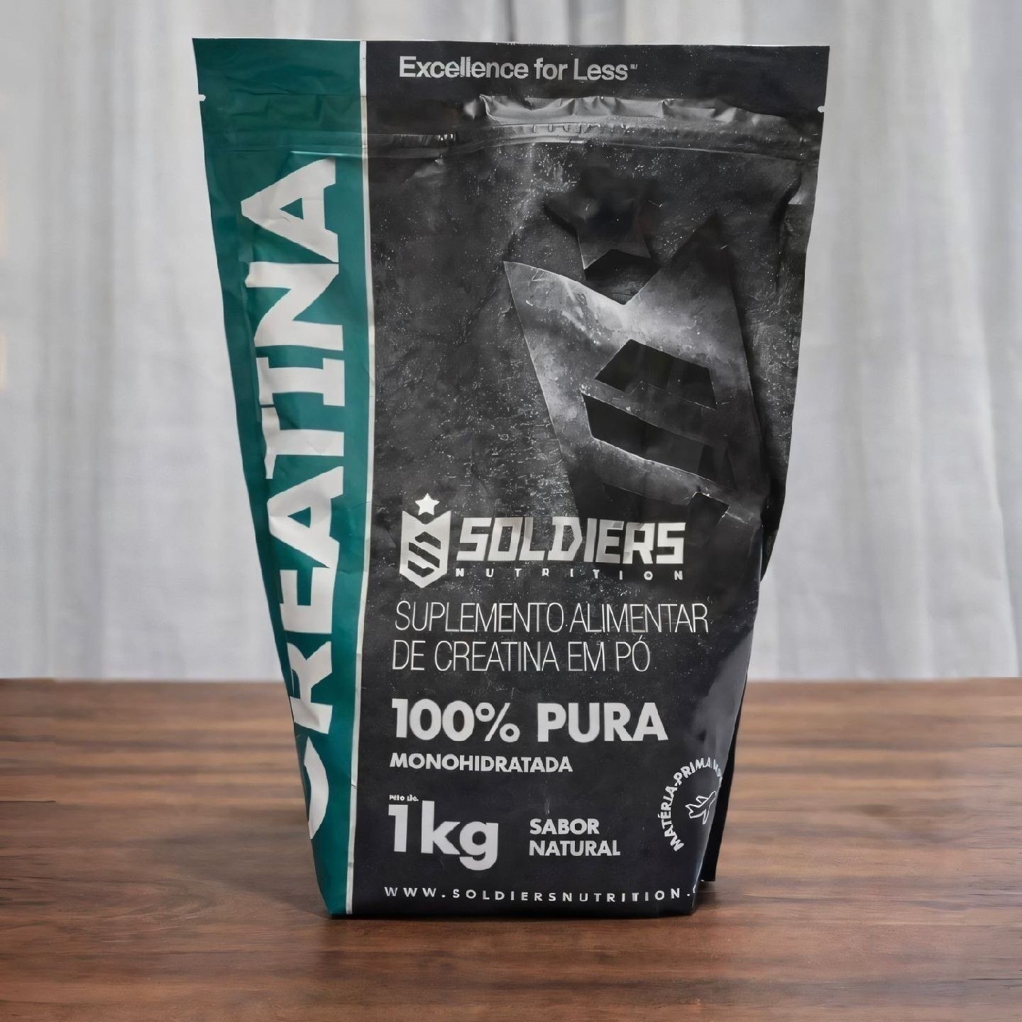 suplementos soldiers nutrition creatina monohidratada 1kg