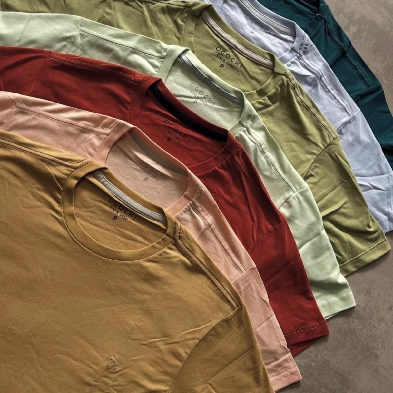 roupas ogochi camiseta masculina básica slim algodão várias cores