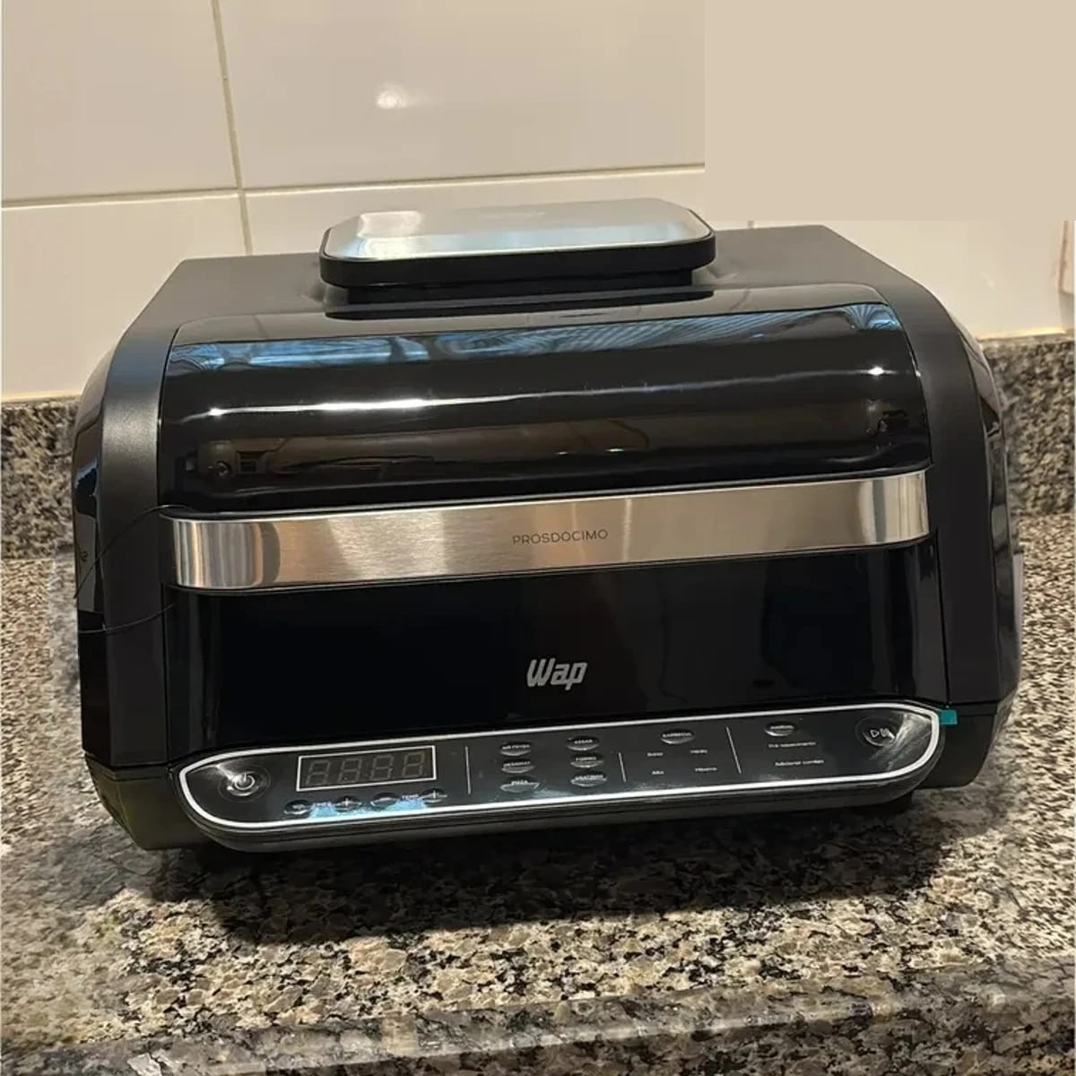 eletrodomésticos wap fritadeira elétrica air fryer 8 em 1 barbecue heat digital wc ab1030 127v
