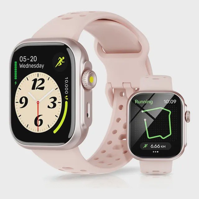 relógio smartwatch bettdow fb041 47 mm rosa
