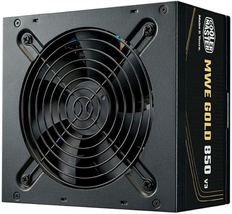 fontes de alimentação cooler master mwe gold 850 v3 atx 3.1 850w pfc ativo 80 plus gold