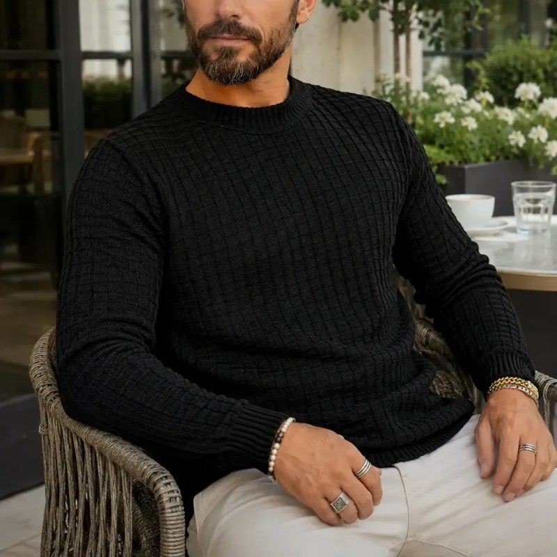 roupas blusa de frio suéter masculino lã tricot