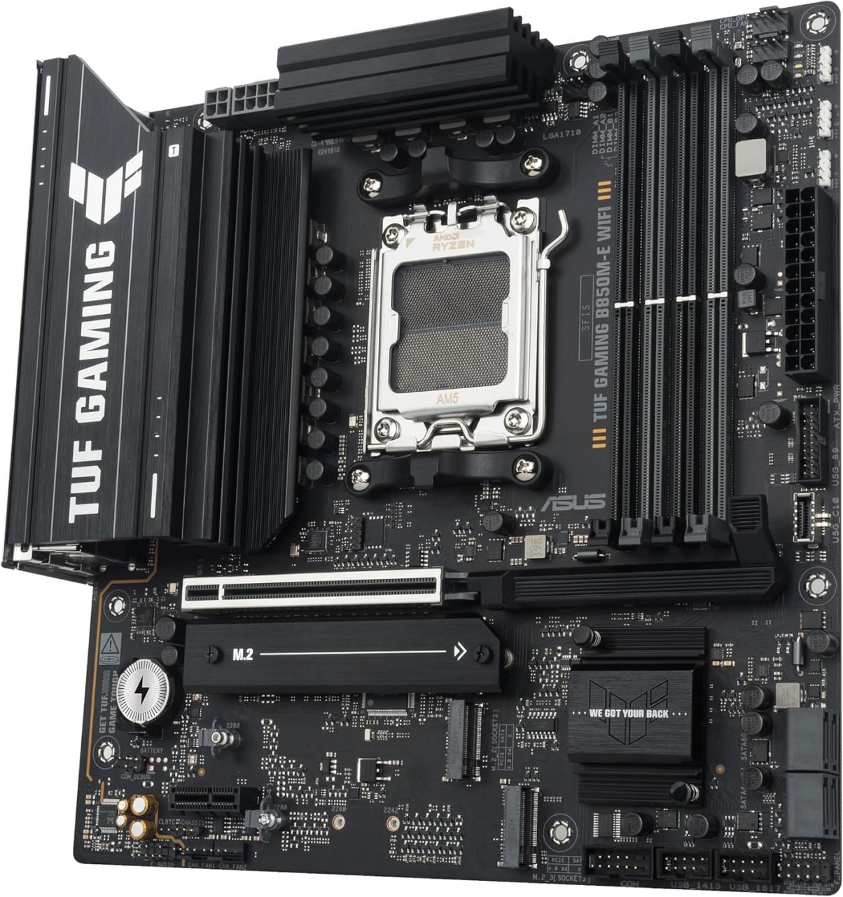 placa mãe asus tuf gaming b850m-e wifi am5