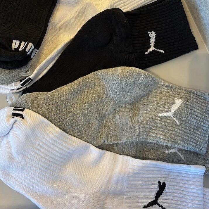 roupas puma meias cano médio alto atoalhada 6 pares