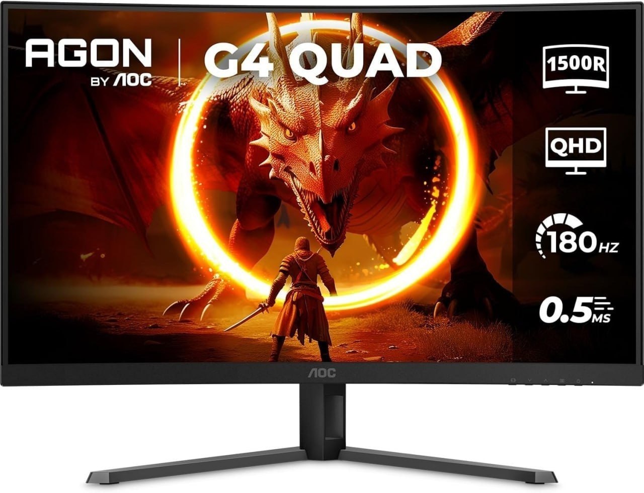 monitor gamer aoc agon quad 32 180hz 0,5ms hdr10 cq32g4e