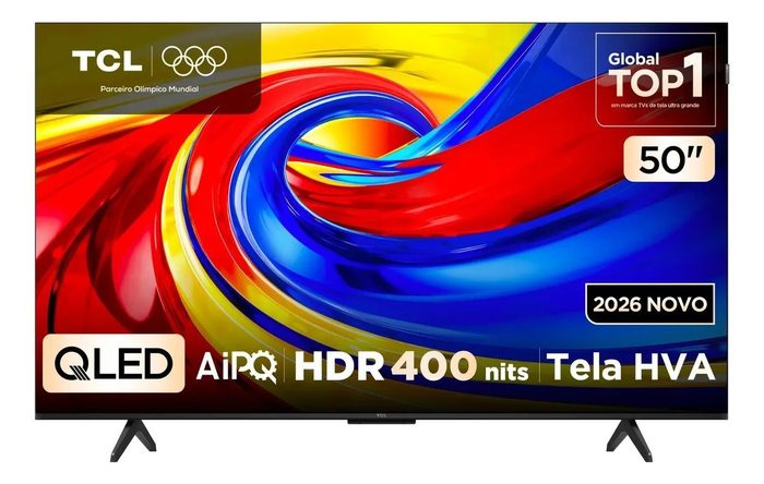 TV TCL 50P7L 50" 4K QLED 60Hz Google TV