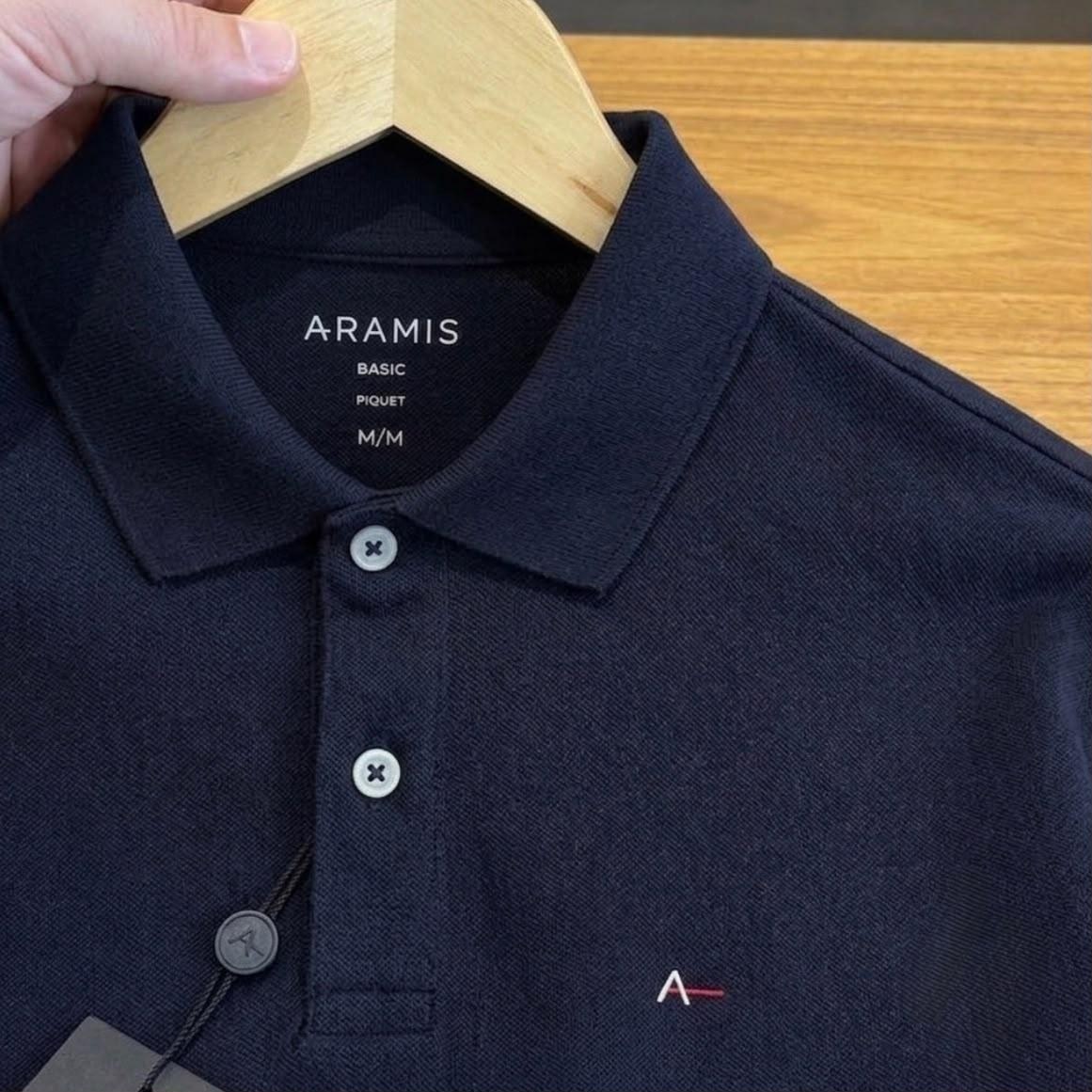 roupas aramis camiseta polo masculina basic piquet marinho
