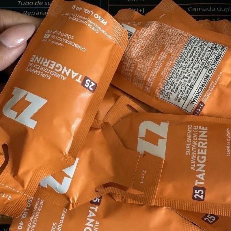 suplementos esportivos energy gel z2 tangerine box 10 unidades sache 40g