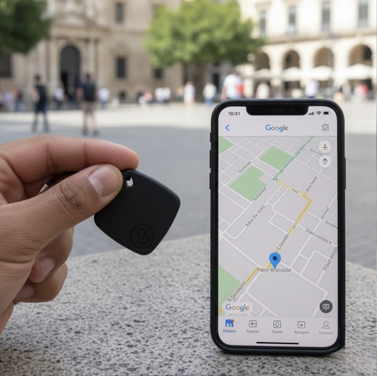 rastreadores apple smart tag gps mini localizador rastreador bluetooth preto