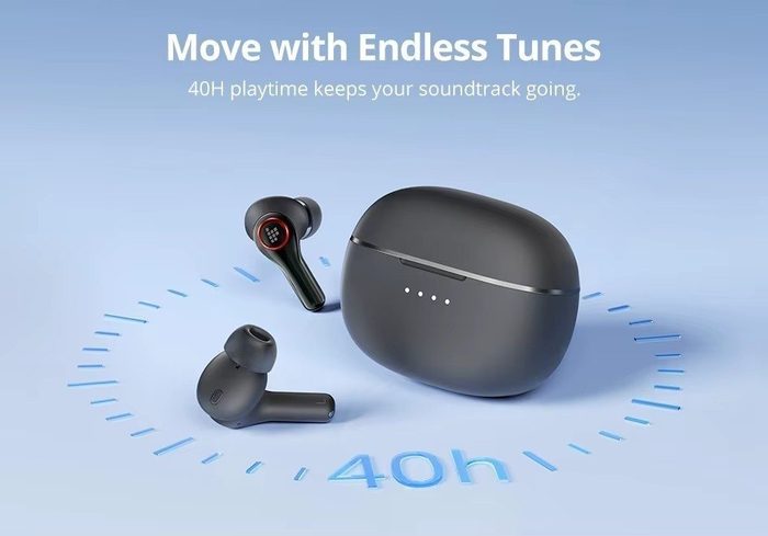 Tronsmart Sounfii Com Cancelamento de ruído Anc e Hi-Res Audio