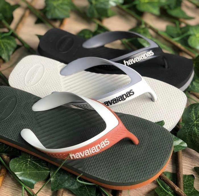 calçados havaianas casual dual tiras largas
