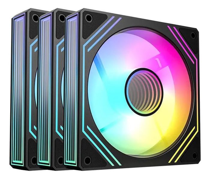 acessórios para pc acegeek neon argb 3x120mm ag-neon3x1-bk