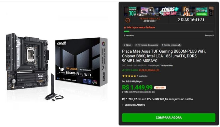 Placa Mãe ASUS B860M-PLUS