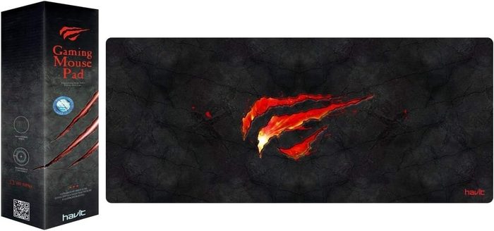 Havit MousePad Grande 70 X 30 Cm Gamer, Hv-Mp861, Movimento Suave e Preciso, Costurado, Preto