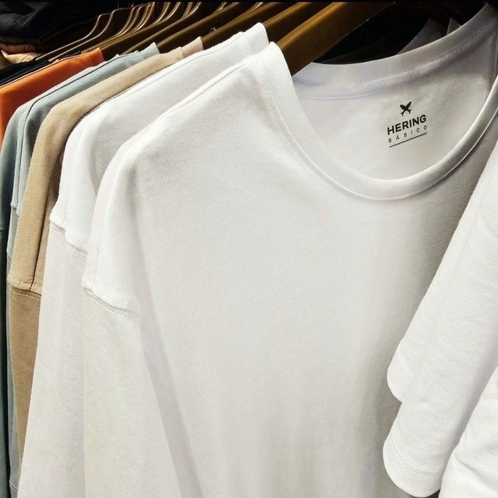 Kit 5 Camisetas Hering Masculina Basica Original Algodão