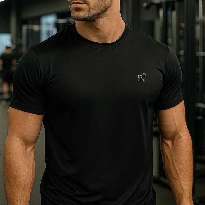 Kit 4 Camiseta Dry Fit Parvori Masculina Academia Corrida Preto/chumbo/cinza/marinho P Lisa