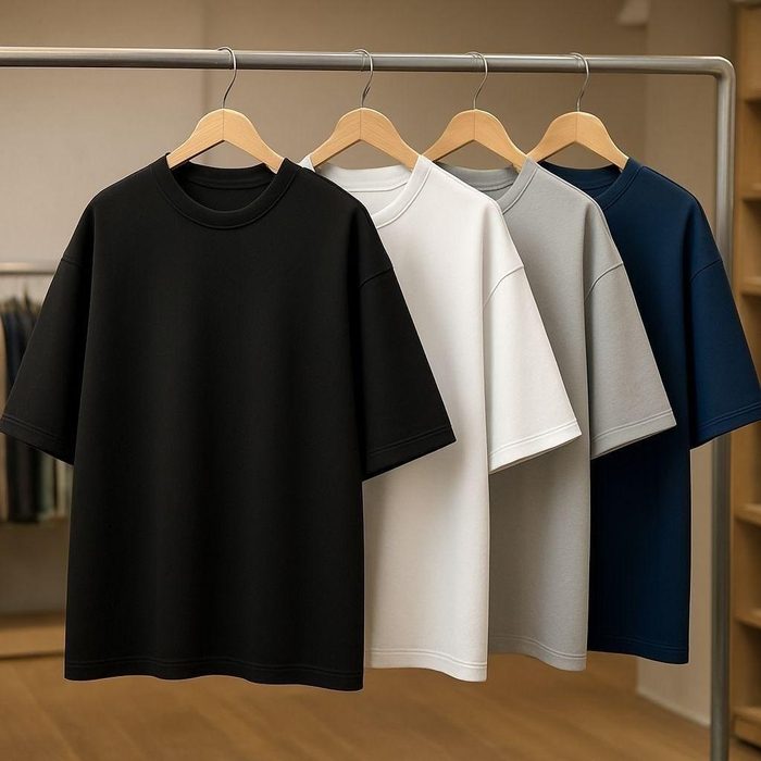 Kit 4 Camisas Camiseta Básica Lisa 100% Algodão Premium 30.1