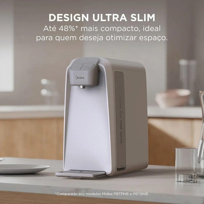Purificador De Água Slimpure Branco Midea Refrigerado - Reservatório 800ML