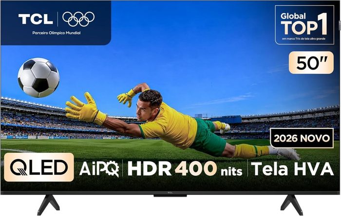 TV TCL 50" 4K QLED 120Hz Google TV