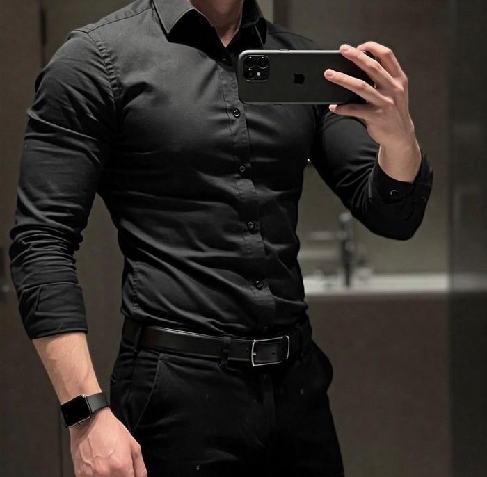 Camisa Social Masculina Slim Premium Manga Longa / Curta