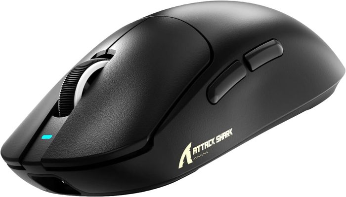 ATTACK SHARK X8 PLUS Mouse para Mãos Grandes, 55g SUPERLEVE, Sensor Gamer PixArt PAW3395PRO