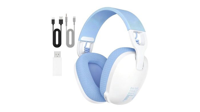 Headset Gamer Sem Fio Onikuma B2 Conexão USB E Bluetooth Cor Branco