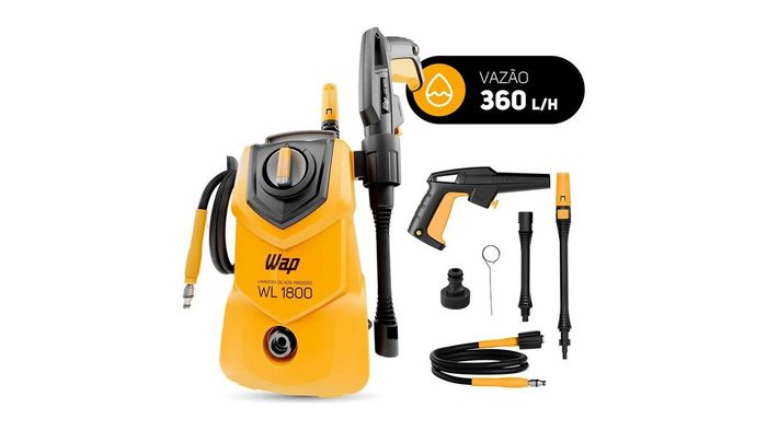 Lavadora de Alta Pressão Compacta Wap Wl 1800 1400W 1500PSI 360L/h