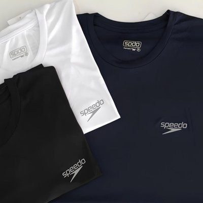 Kit 2 Camiseta Masculina Speedo Dry Fit Manga Curta Academia