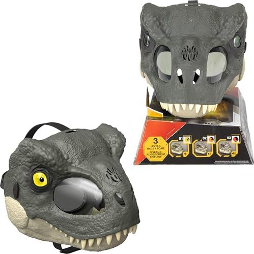 Jurassic World Brinquedo Rebirth Máscara Luxo para crianças a partir de 6 anos