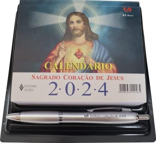 Calendário de mesa do Sagrado Coração de Jesus 2024