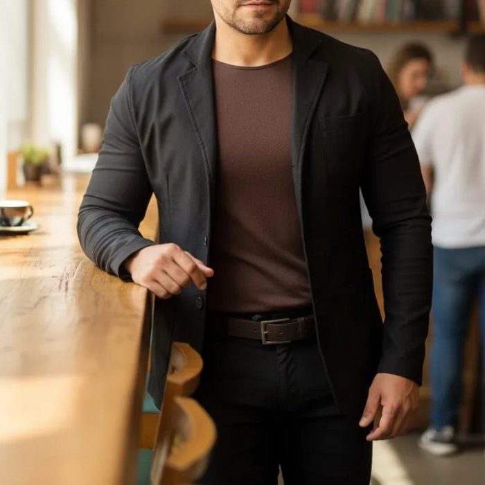 Conjunto Masculino Slim Blazer Calça Corte Italiano