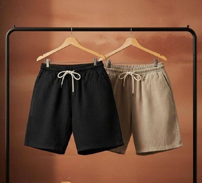Kit 2 Shorts Linho Masculino Bermuda Mauricinho Premium