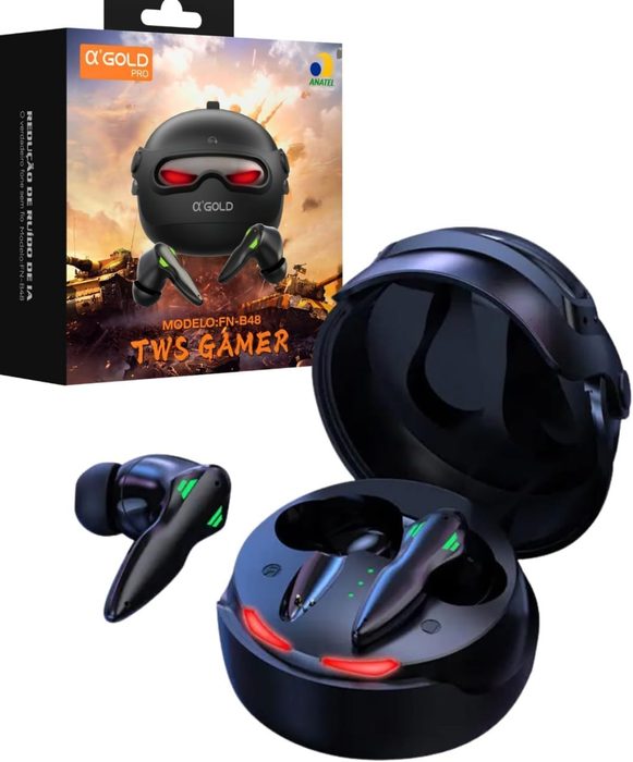 A'Gold FN-B48 Fone de Ouvido Bluetooth Gamer TWS