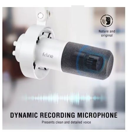 FIFINE-XLR Microfone dinâmico K688