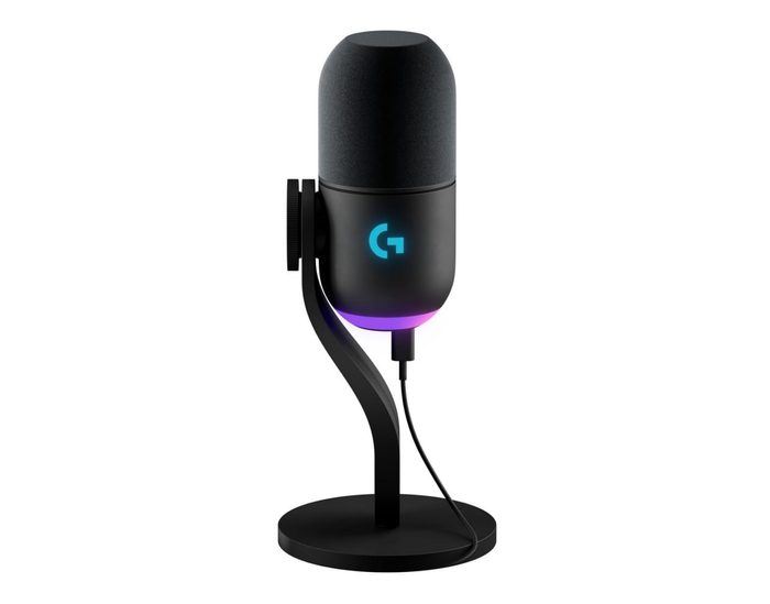 Microfone Dinâmico Gamer Logitech G Yeti GX com RGB LIGHTSYNC