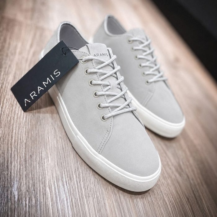 Tênis Masculino Aramis Couro Leve Casual Elegante Resistente