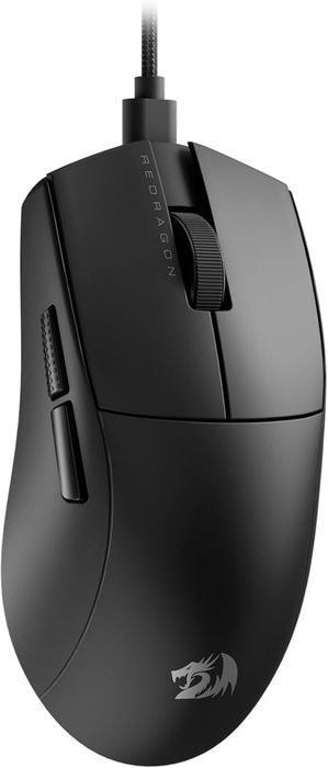 Mouse Gamer Redragon K1ng 8K Preto PAW3395 8000 Hz Cabo USB Tipo-C