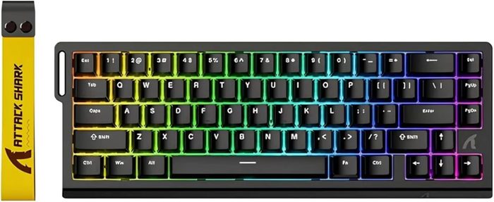 Teclado Gamer ATTACK SHARK X68 HE Magnético RGB 8K – Switch Hall Effect