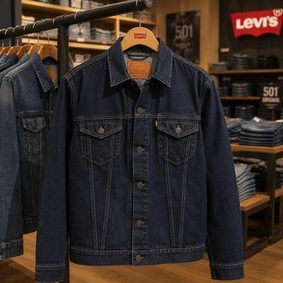 Jaqueta Levis The Trucker Jacket Lavagem Escura 723340134