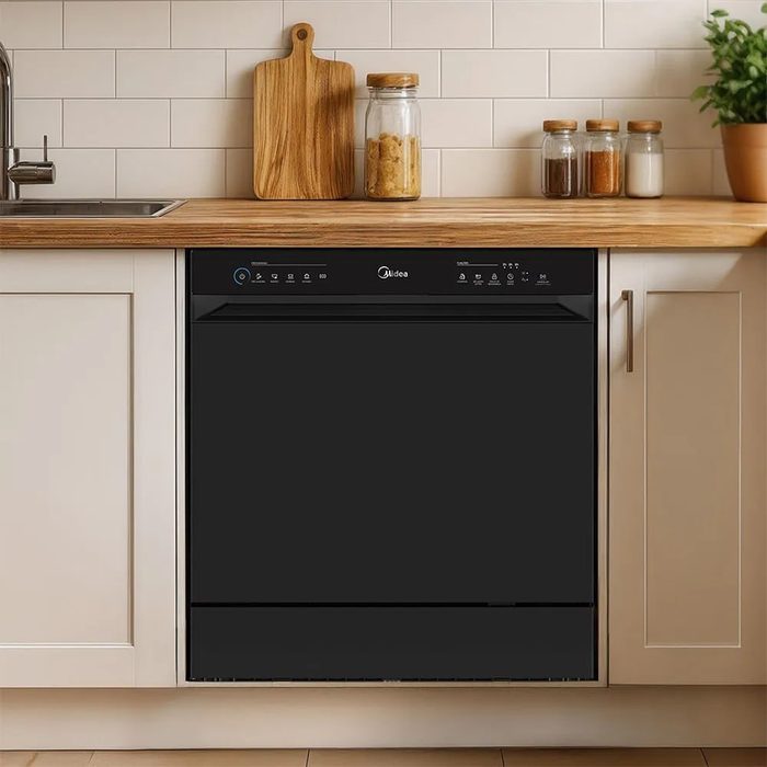 Lava Louças 8 Serviços Preta Touch Plus Midea Preto