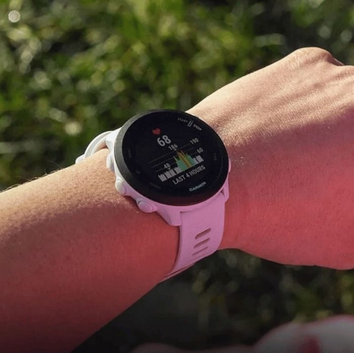 Relógio Garmin Forerunner 55 Monitor Cardíaco E Gps Mesh Branco