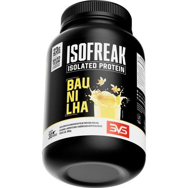 🛒 Whey Isolado Isofreak 900g Sabor: Baunilha - Fórmula Avançada Com 23g De Proteína Por Dose