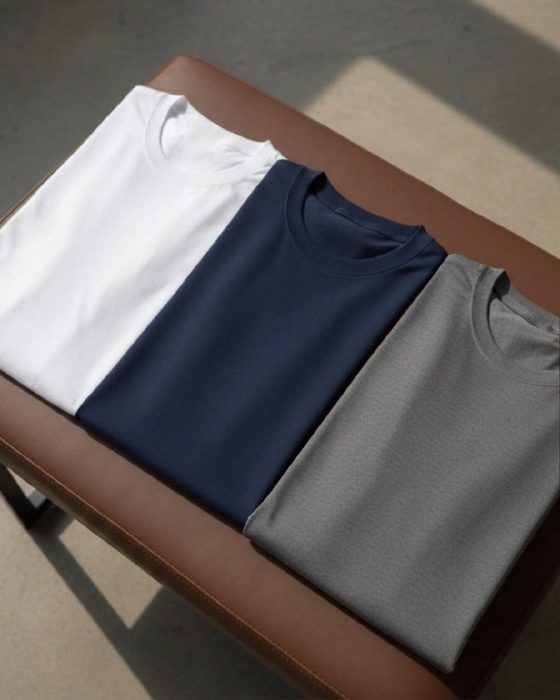 Kit 4 Camisas Camiseta Básica Lisa 100% Algodão Premium 30.1