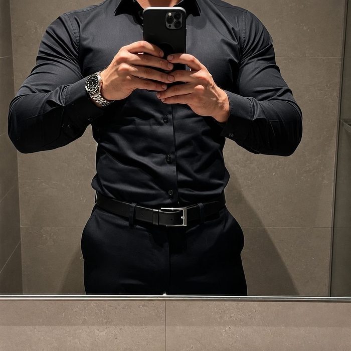 Camisa Social Manga Longa Slim Fit Masculina Clássica