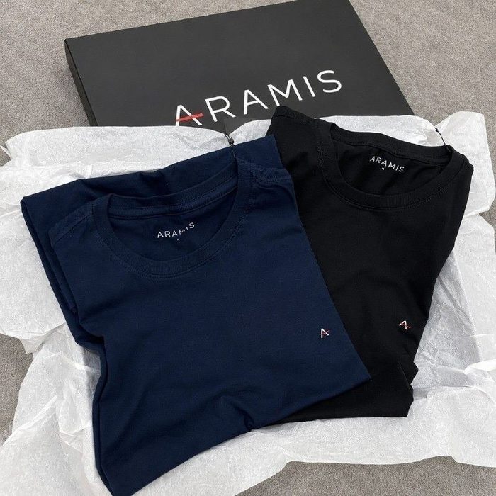 Kit 2 Camisetas Aramis Básicas Preto E Marinho