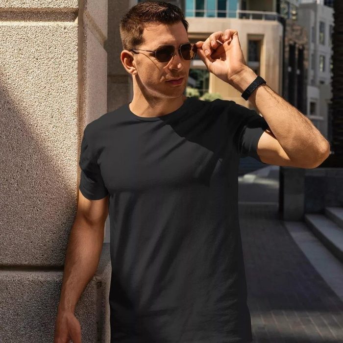 Camiseta Básica 100% Algodão Masculina Premium Manga Curta