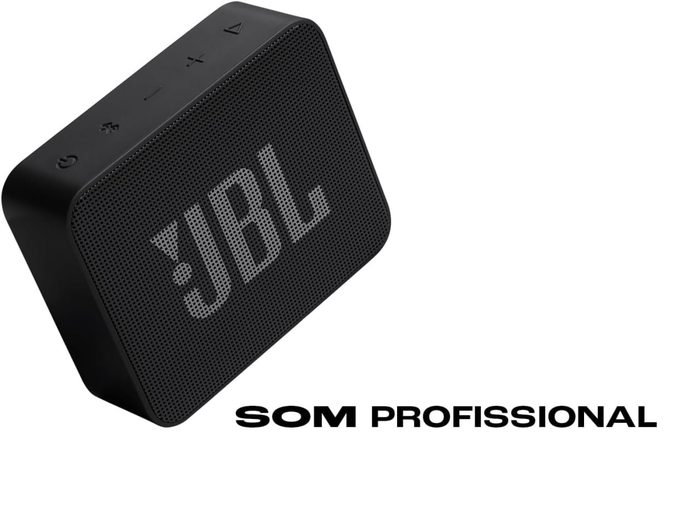 JBL Go Essential 2 - Bluetooth Portátil - À Prova D'água e Poeira - Preto