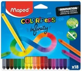 Lápis de Cor ColorPeps Infinity, 18 Cores, Maped