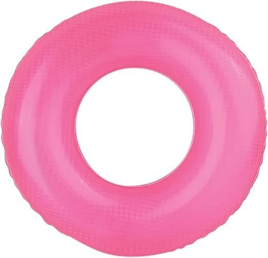 Boia Neon Inflável Colorida para Piscina - Flutuador Divertido e Seguro para Adultos e Crianças - Ideal para Verão e Lazer Aquático