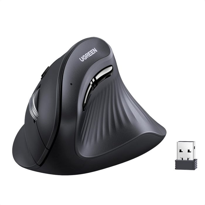 🖱 Mouse Vertical Sem Fio UGREEN com Bluetooth e 2,4 GHz